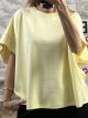 Viscose Sleeveless OverSized Top/Yellow