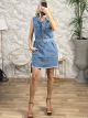Mini Denim Dress-6251