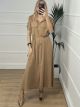 Safari Shortsleeves Dress/Camel