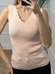 Knitted Classic ZicZac Top/Pink