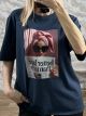 Better Late Oversized T-Shirt/Navy Blue