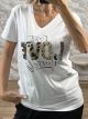 FIRST LOVE Cotton T-shirt/White