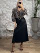 Matte Leather Belt Skirt/Black