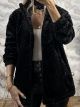 Furry Textured Jacket-1953/Black