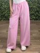 Viscose Wide Sweatpants-1806/Pink