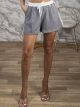 Highwaist Stripe Shorts-18732/Dark Grey