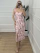Skinny Midi Dress/Flowers