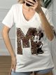 GLOW Minnie Letter T-shirt/Ve
