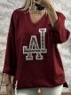 Viscose LA Sweatshirt/Burgundy