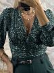Elastic Bodysuit-Leopard/Green