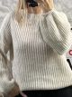 Soft Knitted Sweater Sleeves/Beige