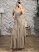 Boho Mono Maxi Dress/Beige