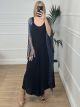 Net Maxi Kimono/Navy Blue