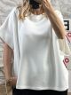Viscose Sleeveless OverSized Top/White