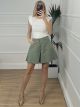 Soft Denim Shorts/Khaki