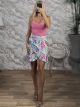 Wrap Mini Skirt/Multi Veraman