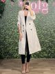 Belt Cross Trench Coat/Beige