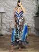OpenBack Halter Maxi Dress-5701