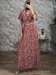 Leo Polymorphic Top & Skirt Set-2191/Red&White