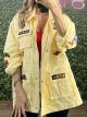 Patches&Pockets Jacket-11323/Yellow