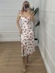 Skinny Midi Dress/Cherries