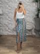 Viscose Wrap Midi Skirt/Multi