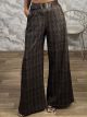 Highwaist Belt Pants-90458/Chocolat