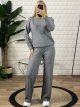 Knitted Strass Set-9121/Grey