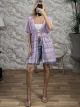 ShortSleeve Crochet Kimono/Lila