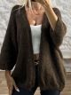 SuperSoft Knitted Cardigan-5021/Chocolat