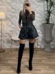 Leather Belt Shorts-3057/Black