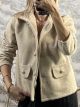 Viscose Gold Buttons Jacket/Beige