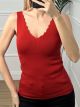 Knitted Classic ZicZac Top/Red