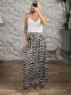 Silk Boho Maxi Skirt-584/Black