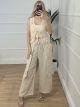 Cotton Knitted Midi Kimono/Beige