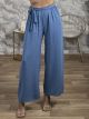 Wide Highwaist Belt Pants/Ciel