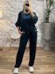 Velvet Buttons Set-25059/Petrol