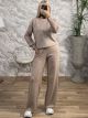 Strass Knitted Set-2552/Beige