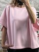Viscose Sleeveless OverSized Top/Pink
