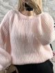 Soft Knitted Sweater Sleeves/Pink