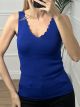 Knitted Classic ZicZac Top/Royal Blue