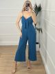 Bow Jumpsuit-NEW/Petrol