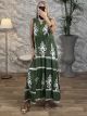 Sleeveless Tunik Dress-8250/Khaki