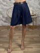 Wide Belt Long Shorts-902525/Dark Blue