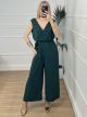 Belt Ve Jumpsuit/Green