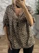 Zipper ButtonSleeves Top/An-Small Leo