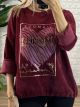Soft Cord Sweater J'Adore/Burgundy