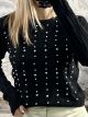 Pearls & Strass Sweater/Black2
