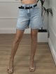 Black Belt Denim Shorts-2870