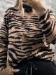 Animal Sweater Zebra-209/Camel
